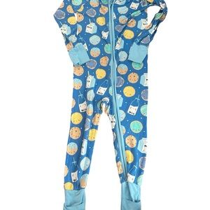 Little Sleepies Blue Milk and Cookies 18-25m zippy pajamas